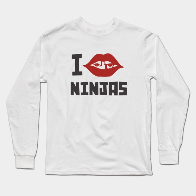 Kiss for the ninja Long Sleeve T-Shirt by gotoup